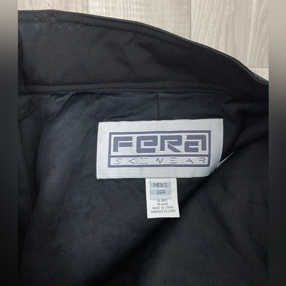 Fera Black Insulated Mens Size 38R Ski Snowboard Pants - Picture 2 of 9